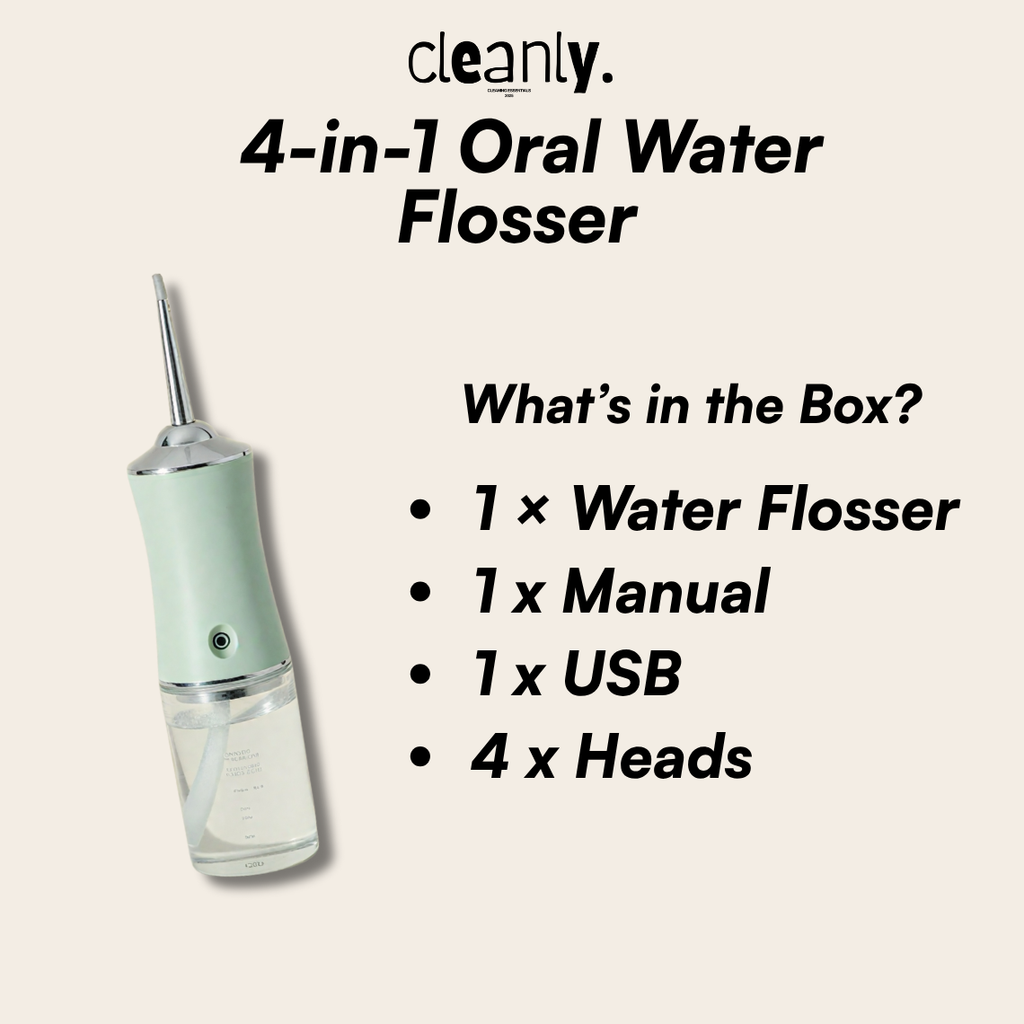 Cleanly™ 4-in-1 Water Flosser