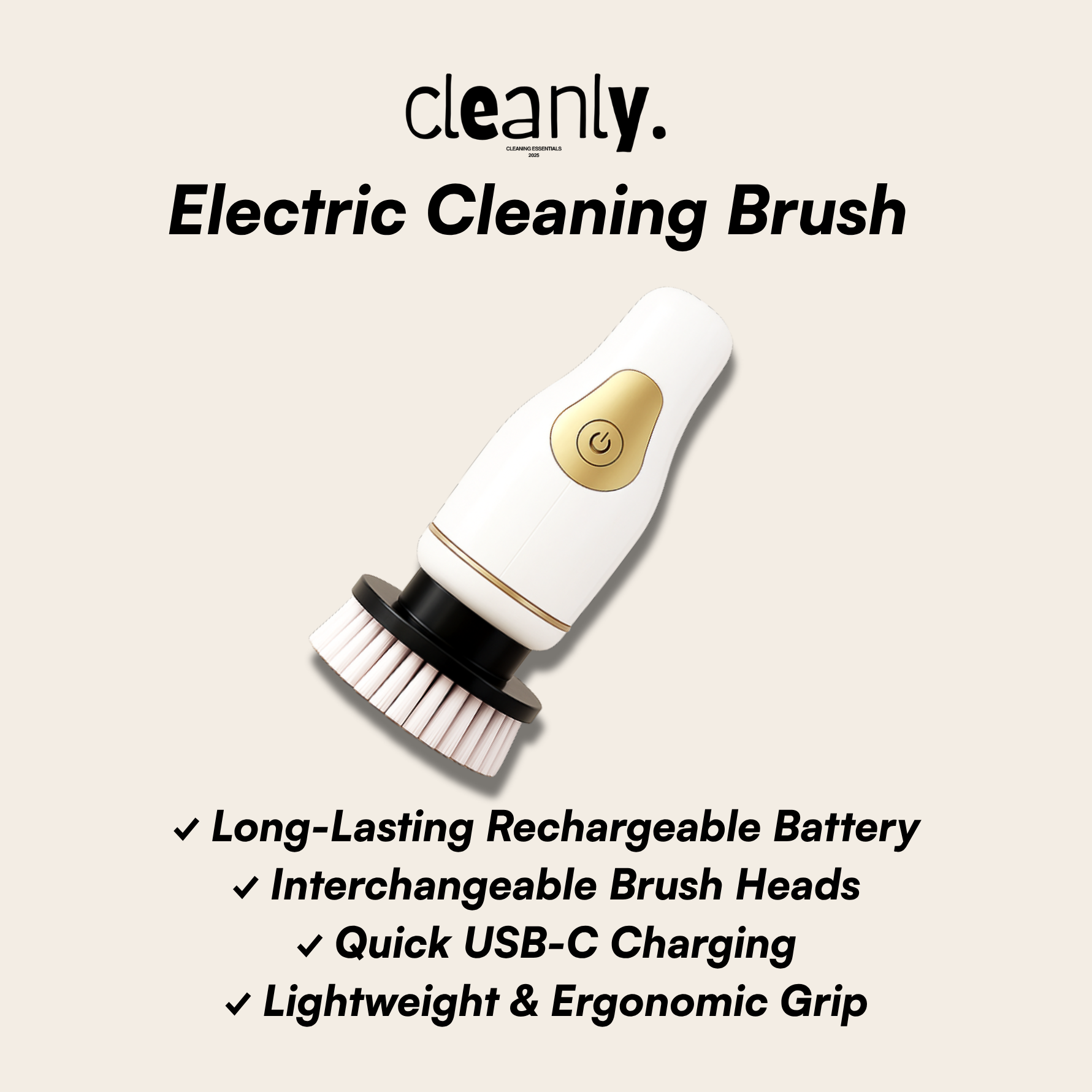 Cleanly™ Electric Cleaning Brush